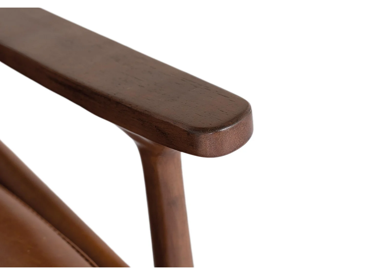 Fotel tapicerowany skórą PU 75 cm w nowoczesnym stylu vintage - 81x75x75