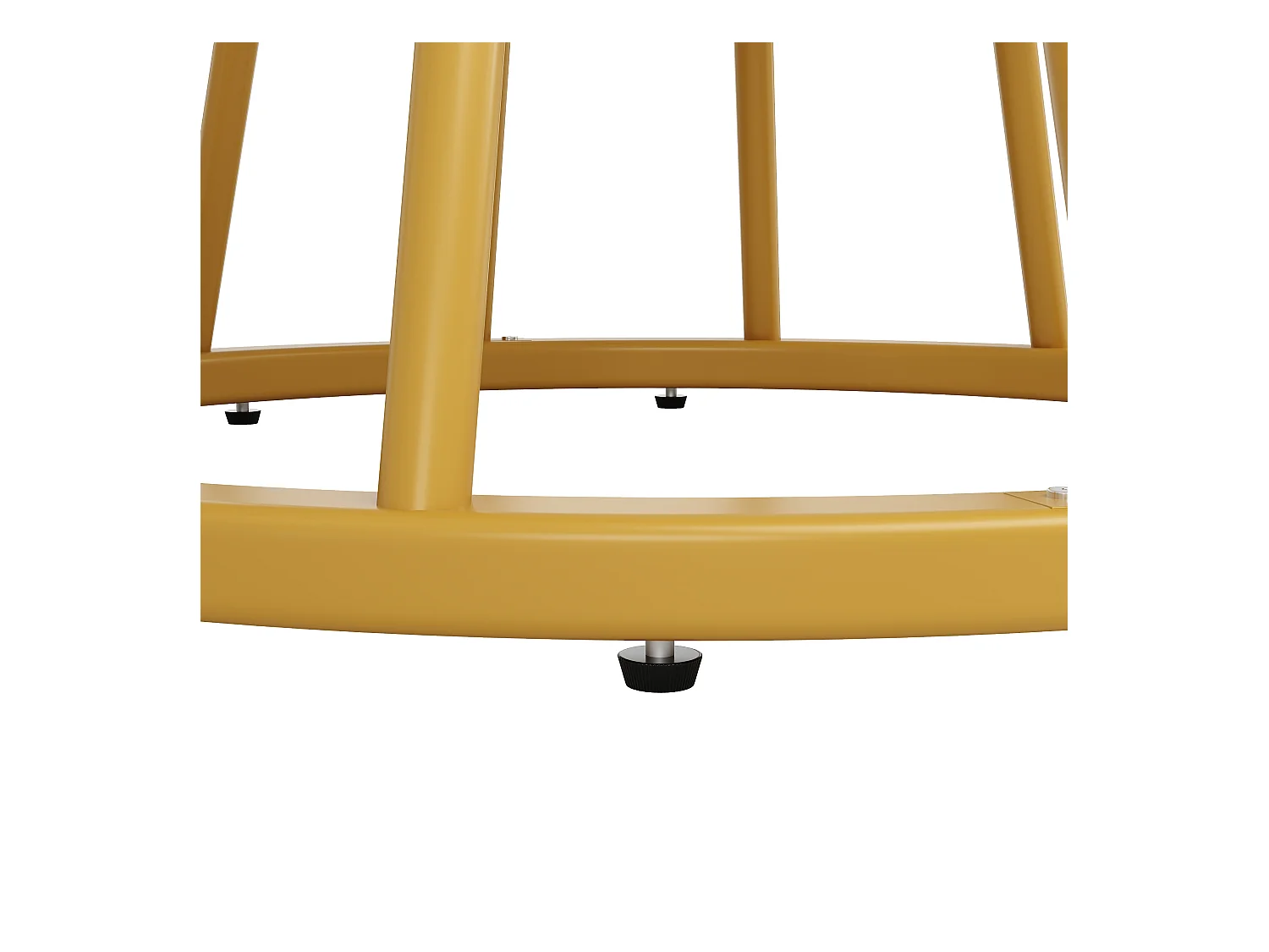 Ronde eettafel - keukentafel - 100x100x76cm - metalen poten - Moderne stijl - marmer motief - goud