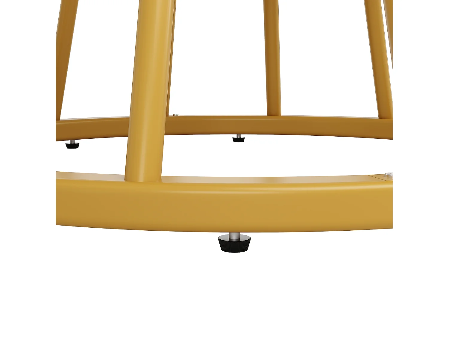 Table à manger ronde - table de cuisine - 100x100x76cm - pieds en métal - Style moderne - motif marbre - doré