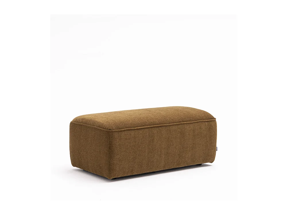 Noor - Pouf pour canapé modulable en tissu - Bronze