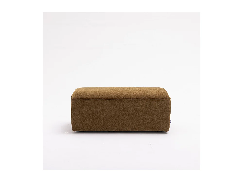 Noor - Pouf pour canapé modulable en tissu - Bronze