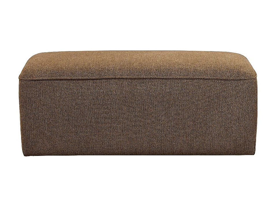 Noor - Pouf pour canapé modulable en tissu - Bronze