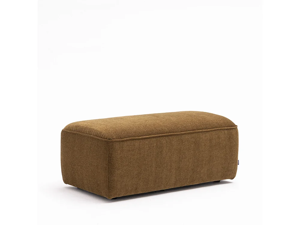 Noor - Pouf pour canapé modulable en tissu - Bronze