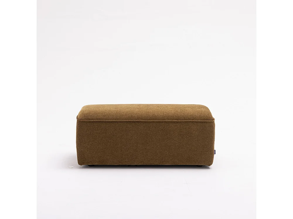 Noor - Pouf pour canapé modulable en tissu - Bronze