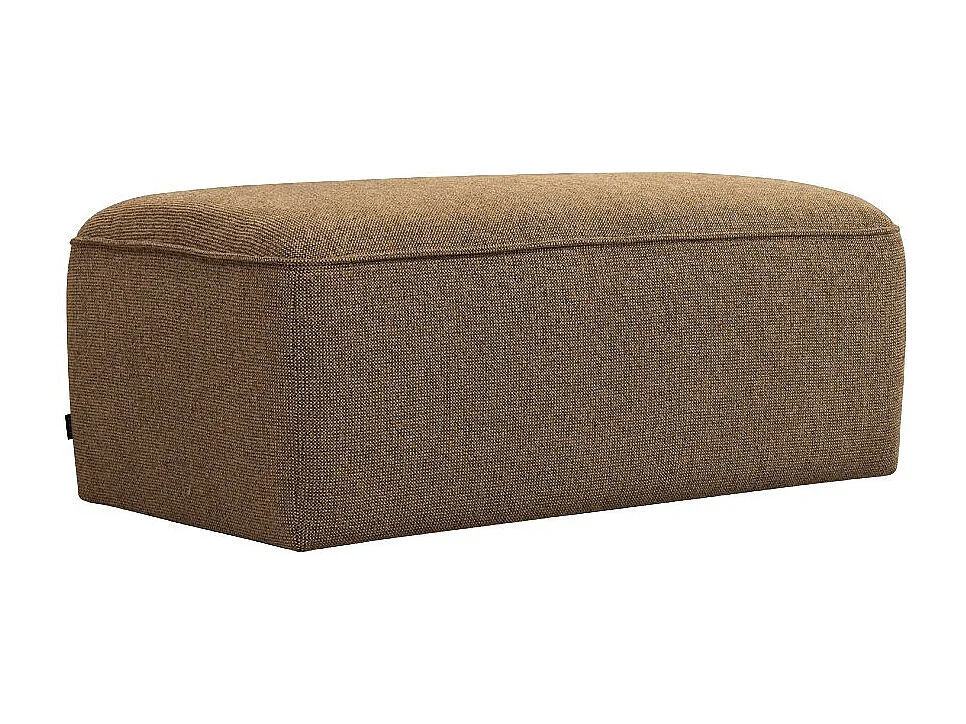 Noor - Pouf pour canapé modulable en tissu - Bronze