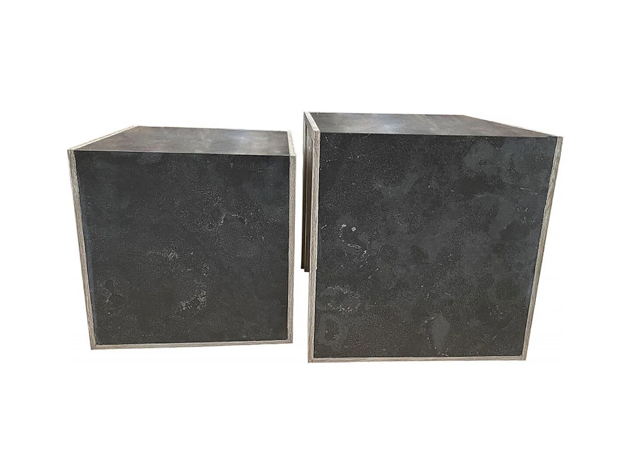 Tables gigognes Pierre Naturelle Noir - Minéral Interior's