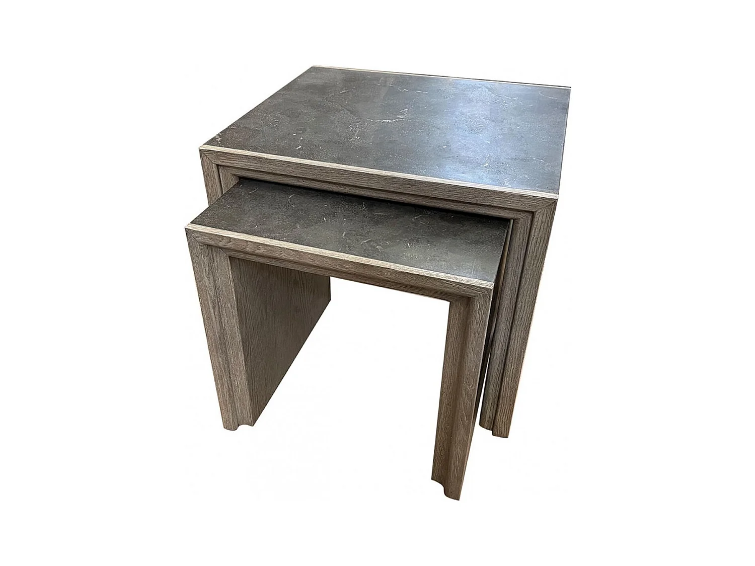 Tables gigognes Pierre Naturelle Noir - Minéral Interior's