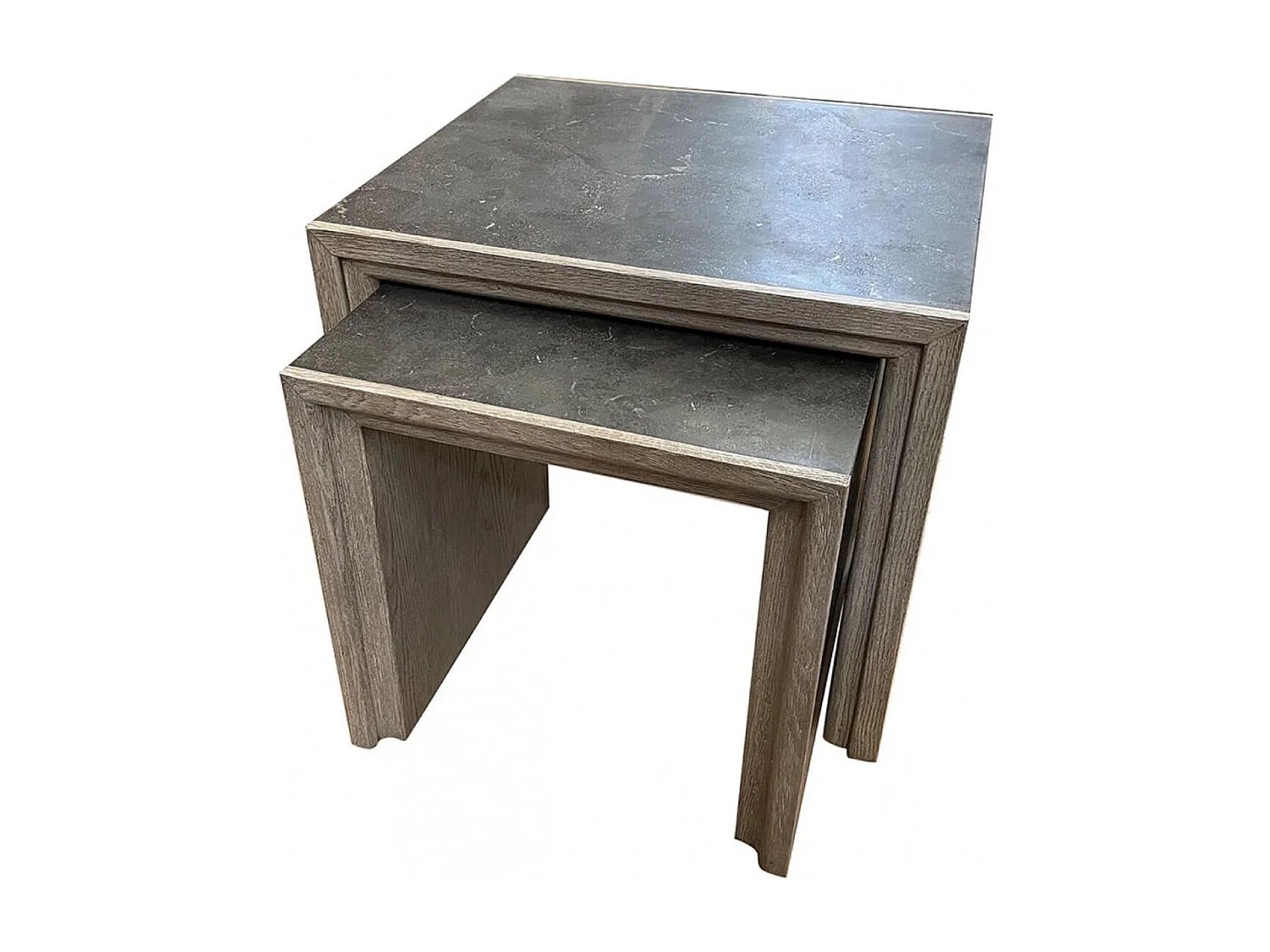 Tables gigognes Pierre Naturelle Noir - Minéral Interior's