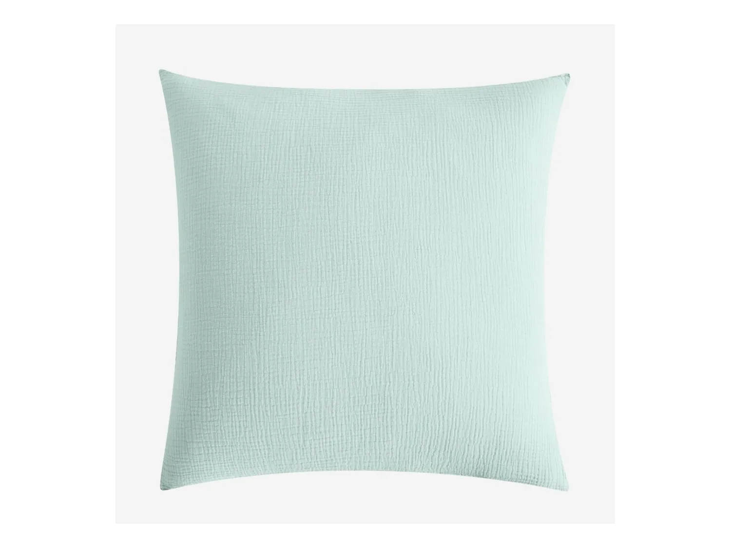 Habitat - Taie d'oreiller en double gaze de coton - 65 x 65 cm - Céladon - Arielle