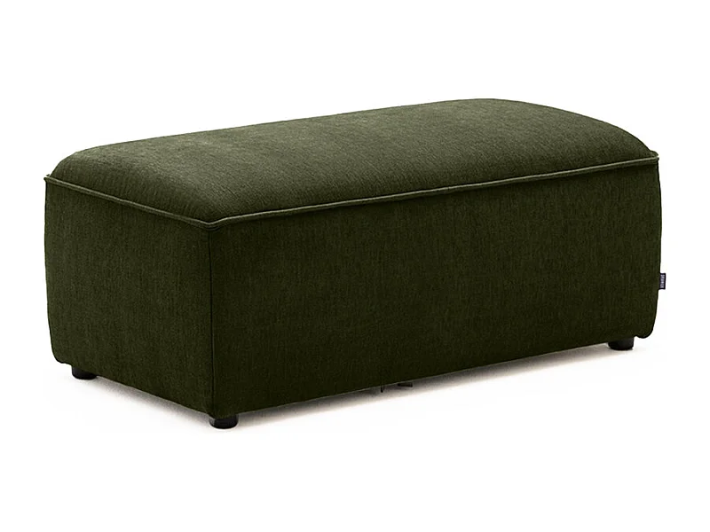 Noor - Pouf pour canapé modulable en tissu - Vert