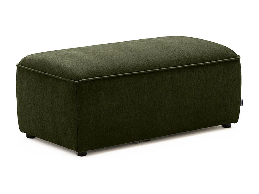 Noor - Pouf pour canapé modulable en tissu - Vert