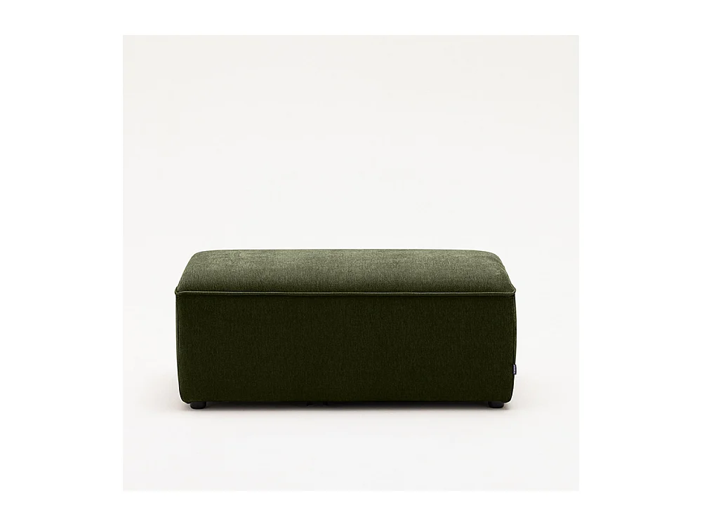 Noor - Pouf pour canapé modulable en tissu - Vert