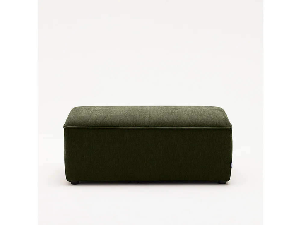 Noor - Pouf pour canapé modulable en tissu - Vert