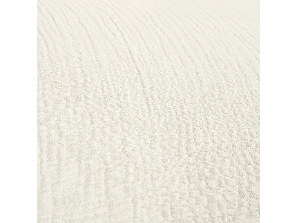 Habitat - Taie d'oreiller en double gaze de coton - 65 x 65 cm - Écru - Arielle