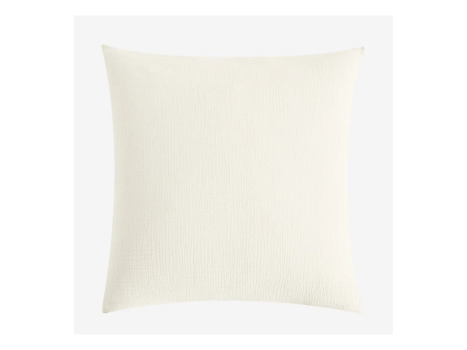 Habitat - Taie d'oreiller en double gaze de coton - 65 x 65 cm - Écru - Arielle