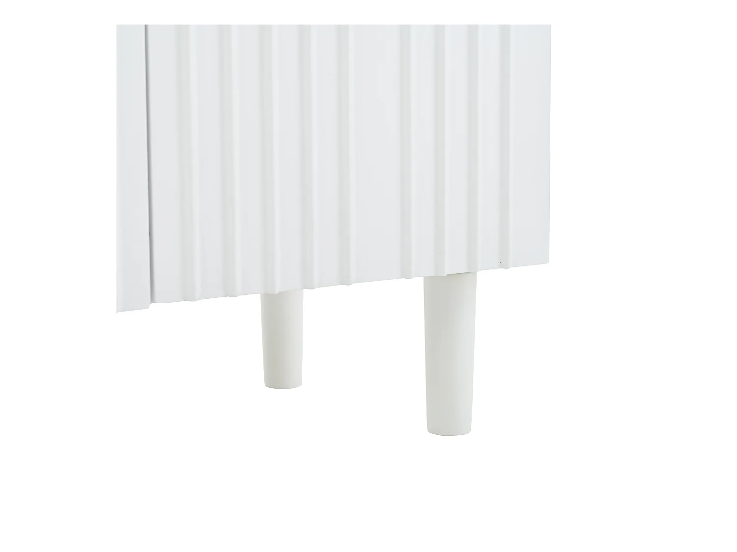 Buffet 120x38,5x79 cm - avec 3 portes - Étagères réglables - MDF - Blanc