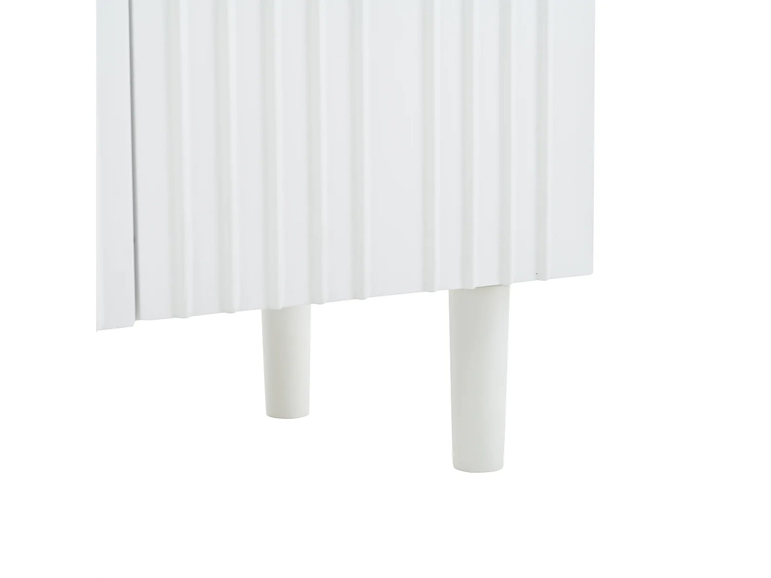 Credenza 120x38,5x79 cm - con 3 ante - Ripiani regolabili - MDF - Bianco