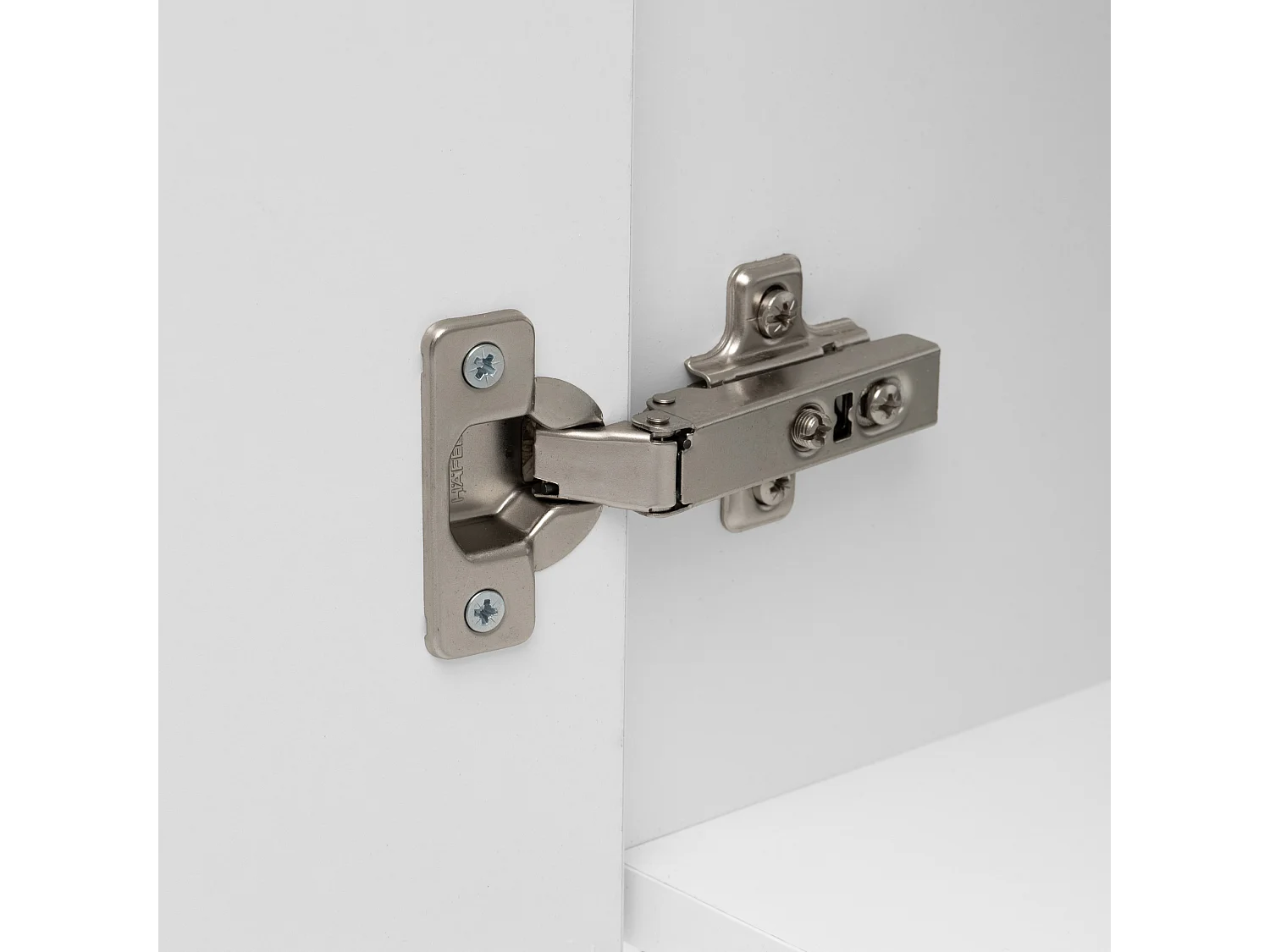 Weißes Badezimmer-Set, stehend, 60 cm, Schrank mit Waschbecken, Hochschrank, Spiegelschrank