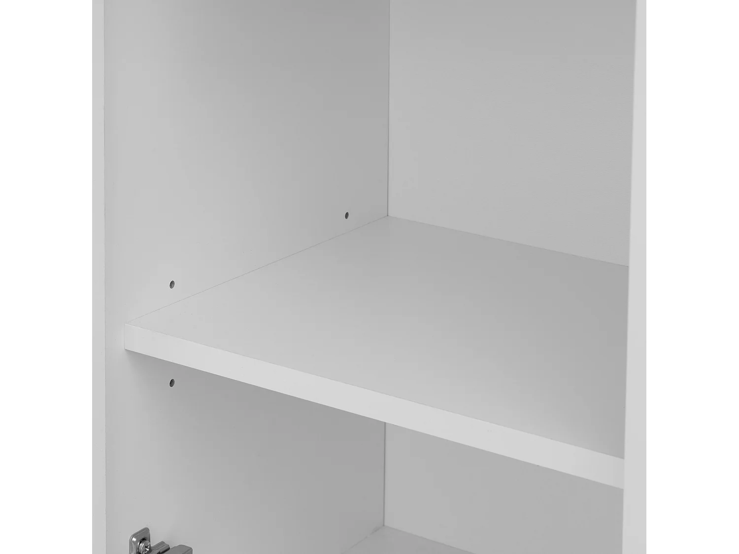 Weißes Badezimmer-Set Stehender 60cm Schrank mit Waschbecken Hochsrank