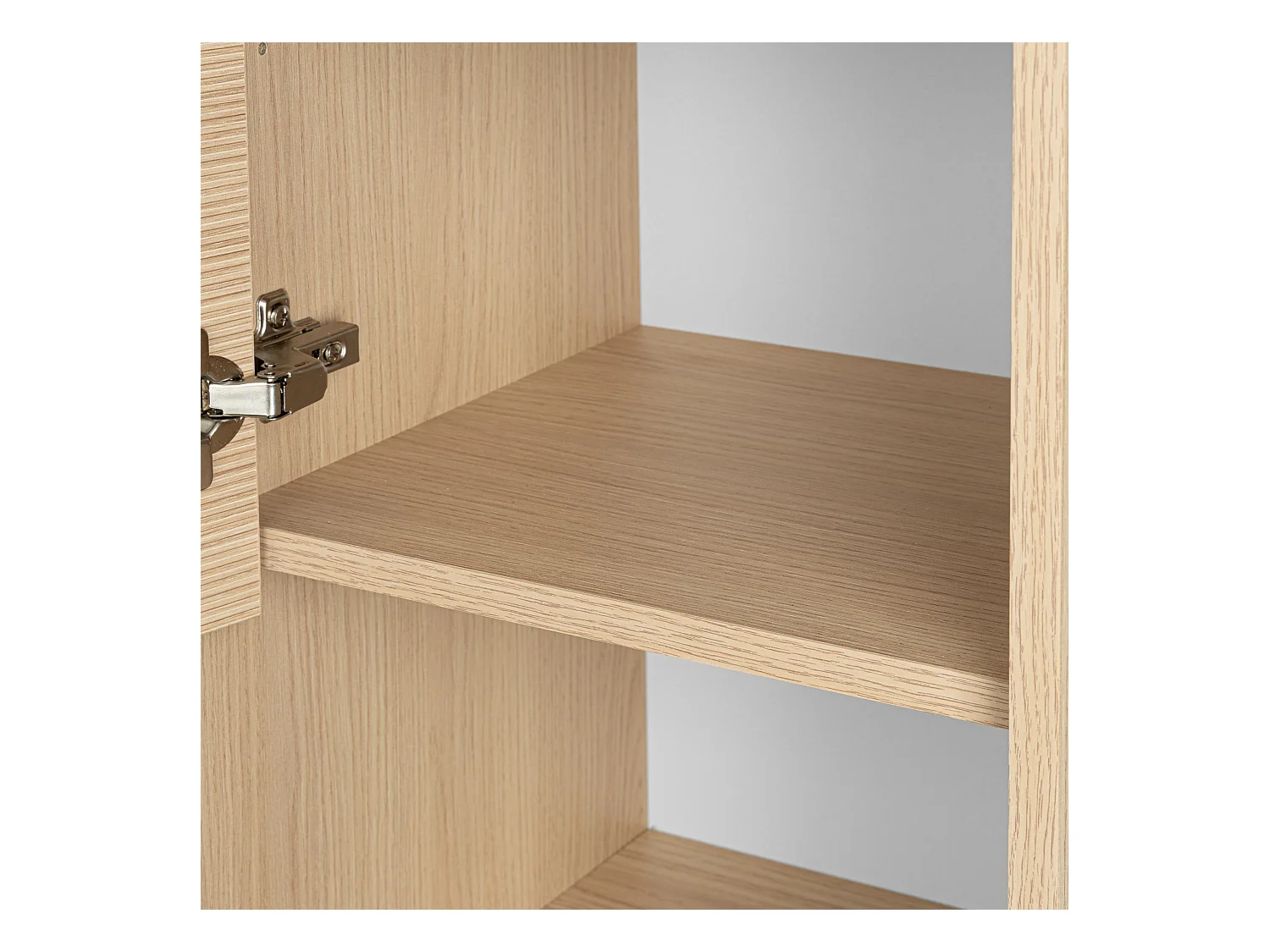 Ensemble pour salle de bain 80 cm Meuble avec lavabo Colonne Façades rainurées Aria