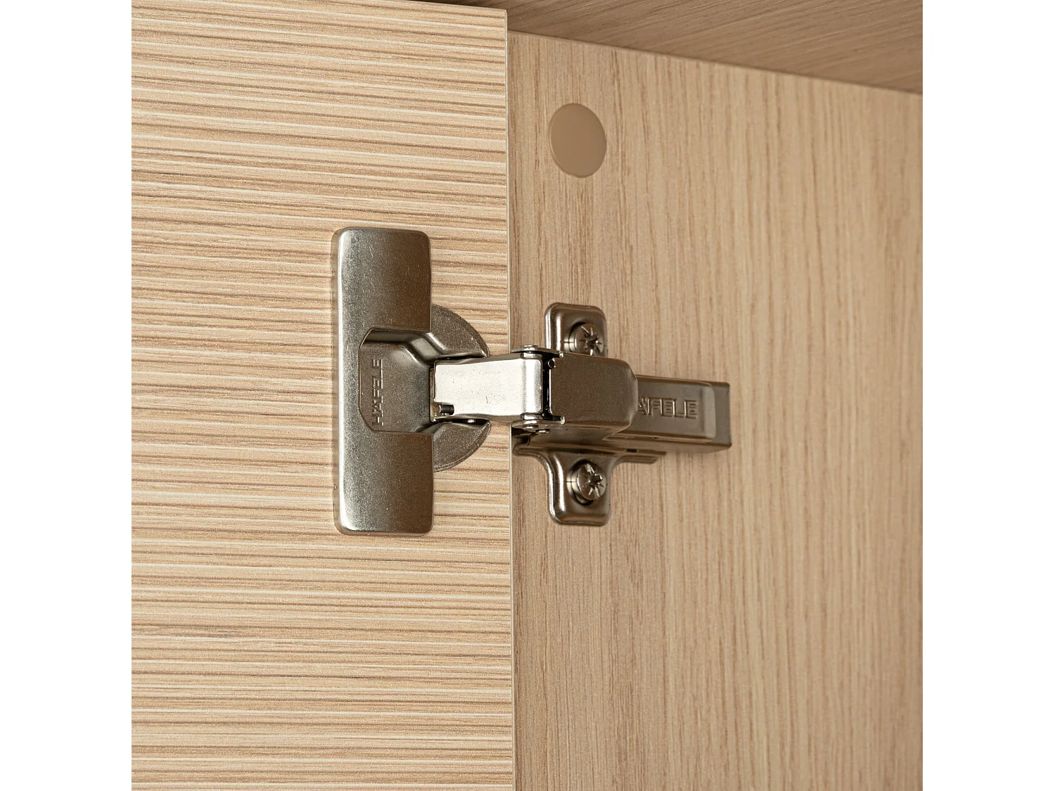 Badezimmerset 80cm Schrank mit Waschbecken Hochshrank geriffelte Fronten Aria