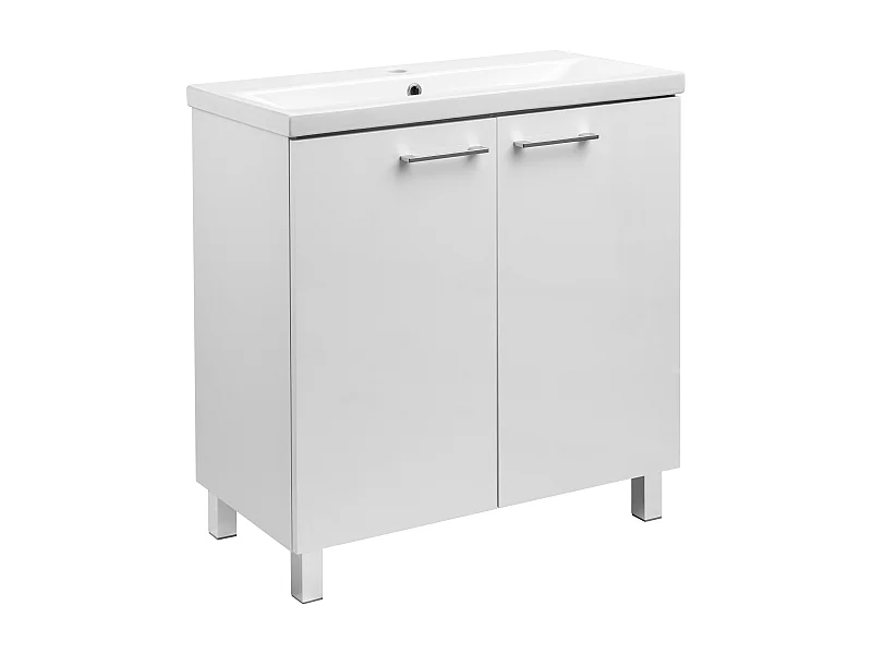 Wit badkamerset staand 80 cm kast met wastafel goedkoop