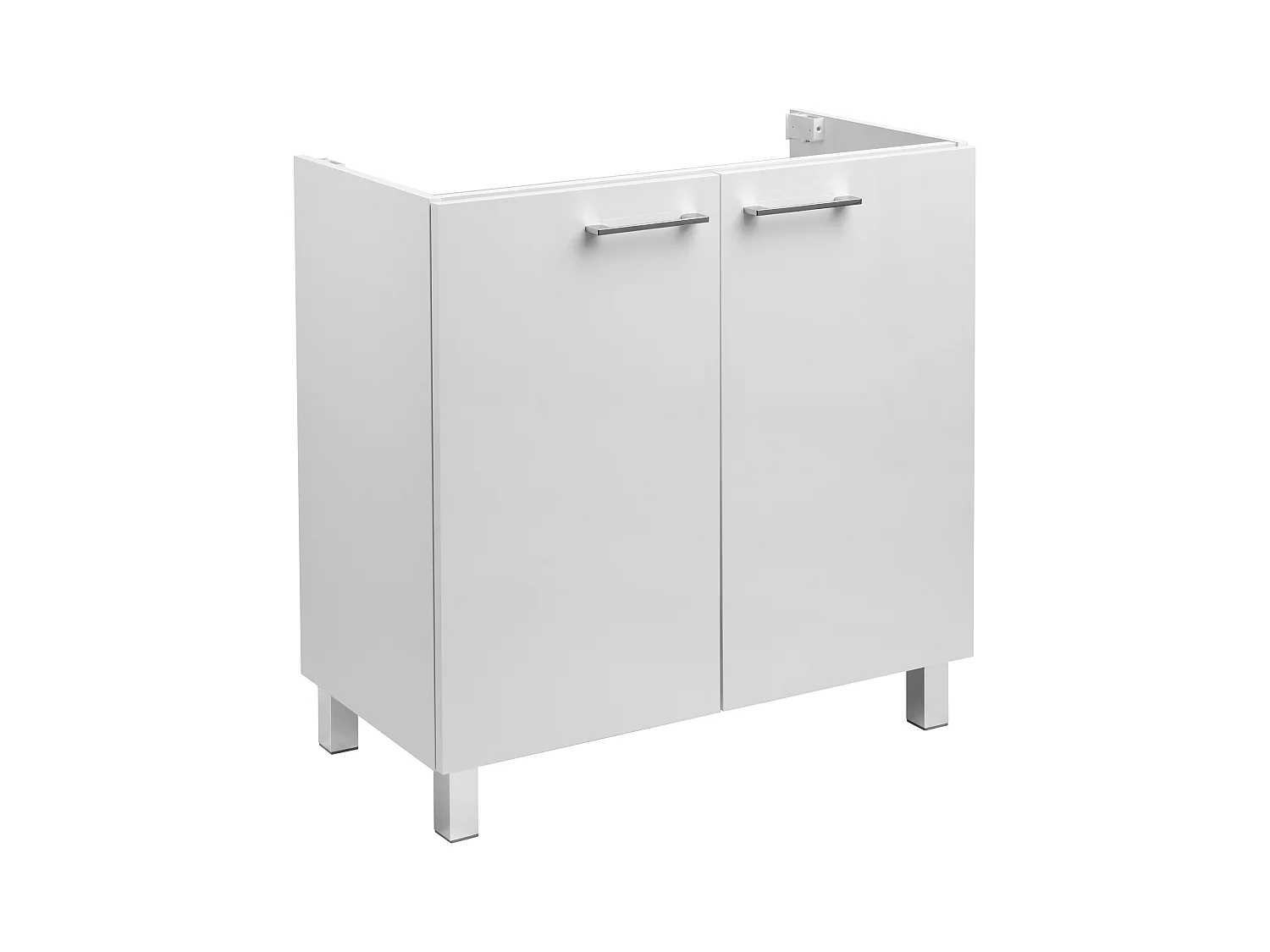 Biały Zestaw do Łazienki Stojący 80cm Szafka z Umywalką