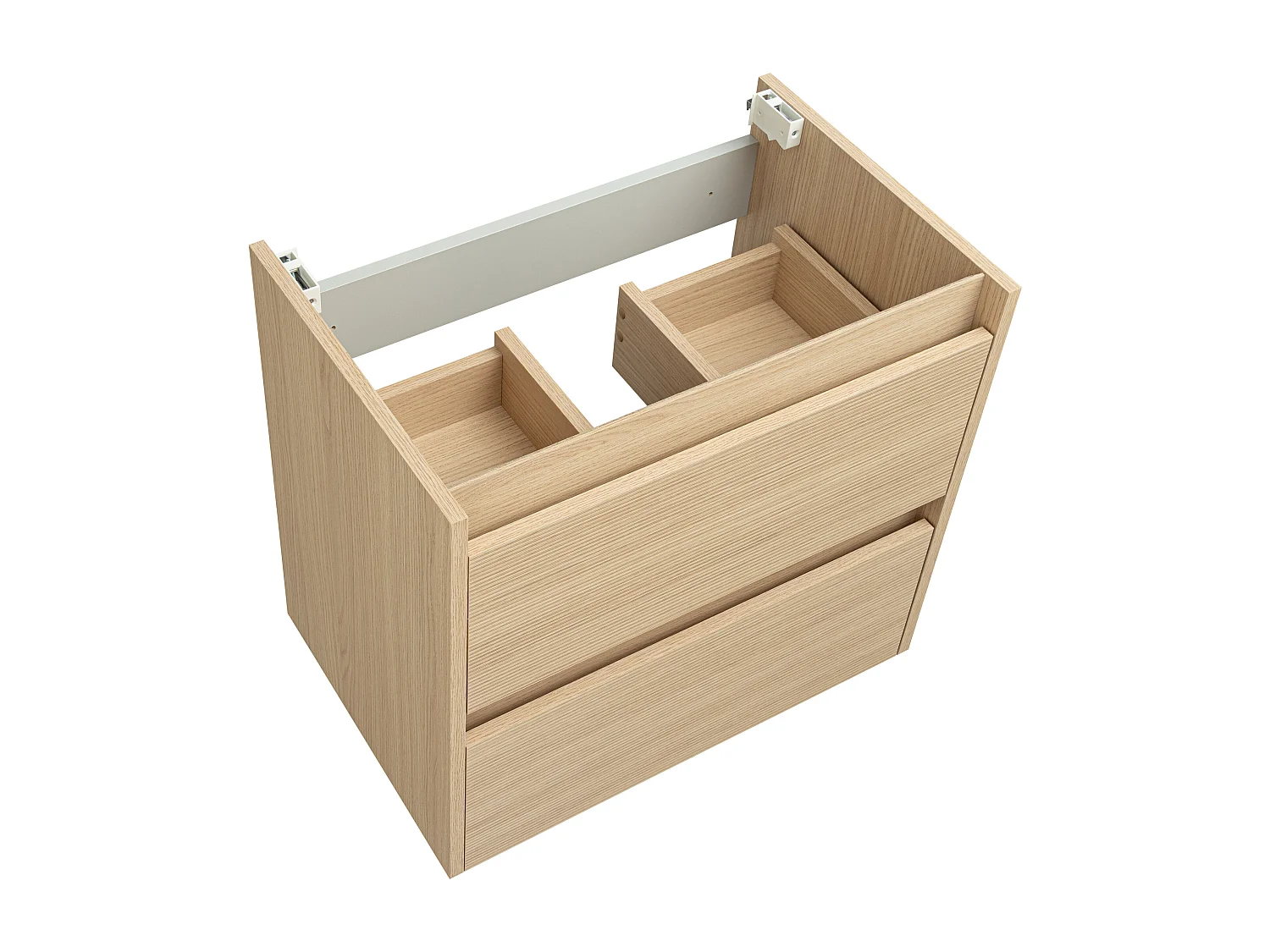 Badkamerset 60 cm Kast met wastafel Geribbelde fronten Aria