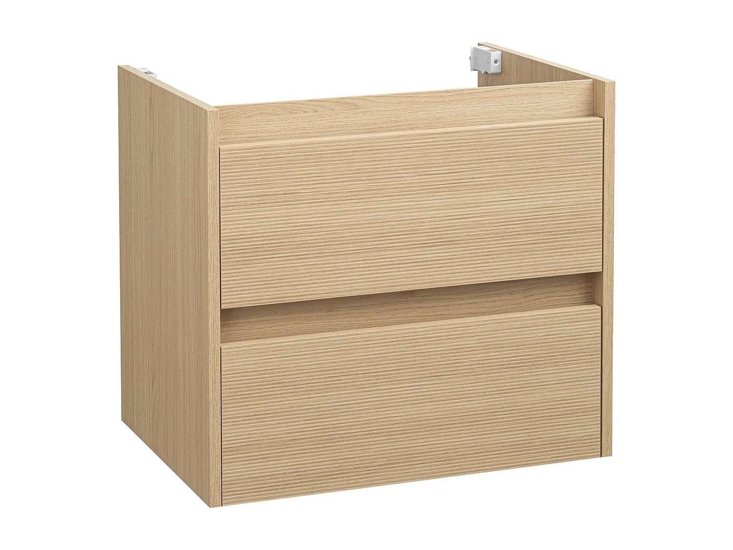 Badkamerset 60 cm Kast met wastafel Geribbelde fronten Aria