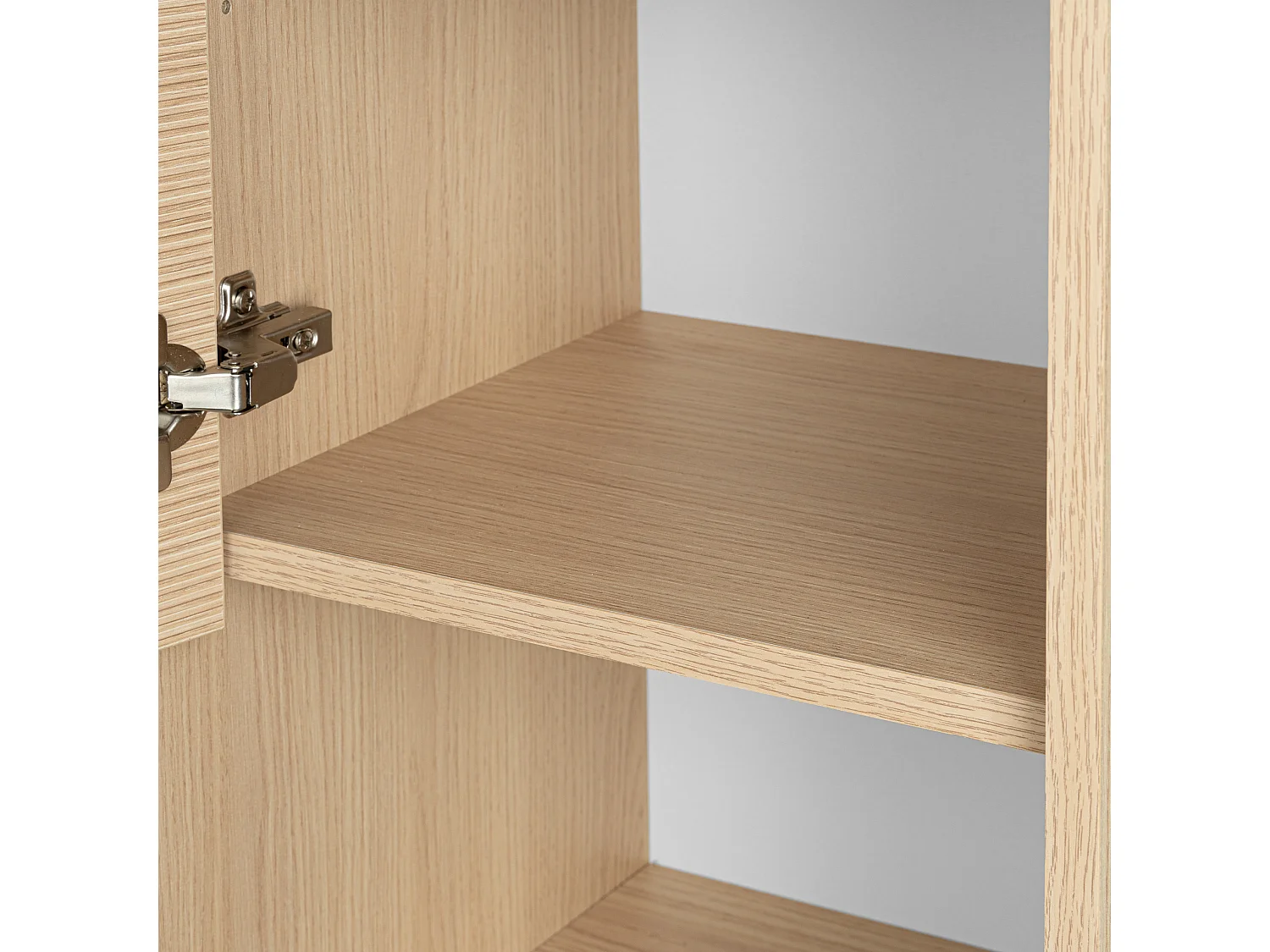 Armoire de salle de bain Colonne haute 35 cm Façades rainurées Aria