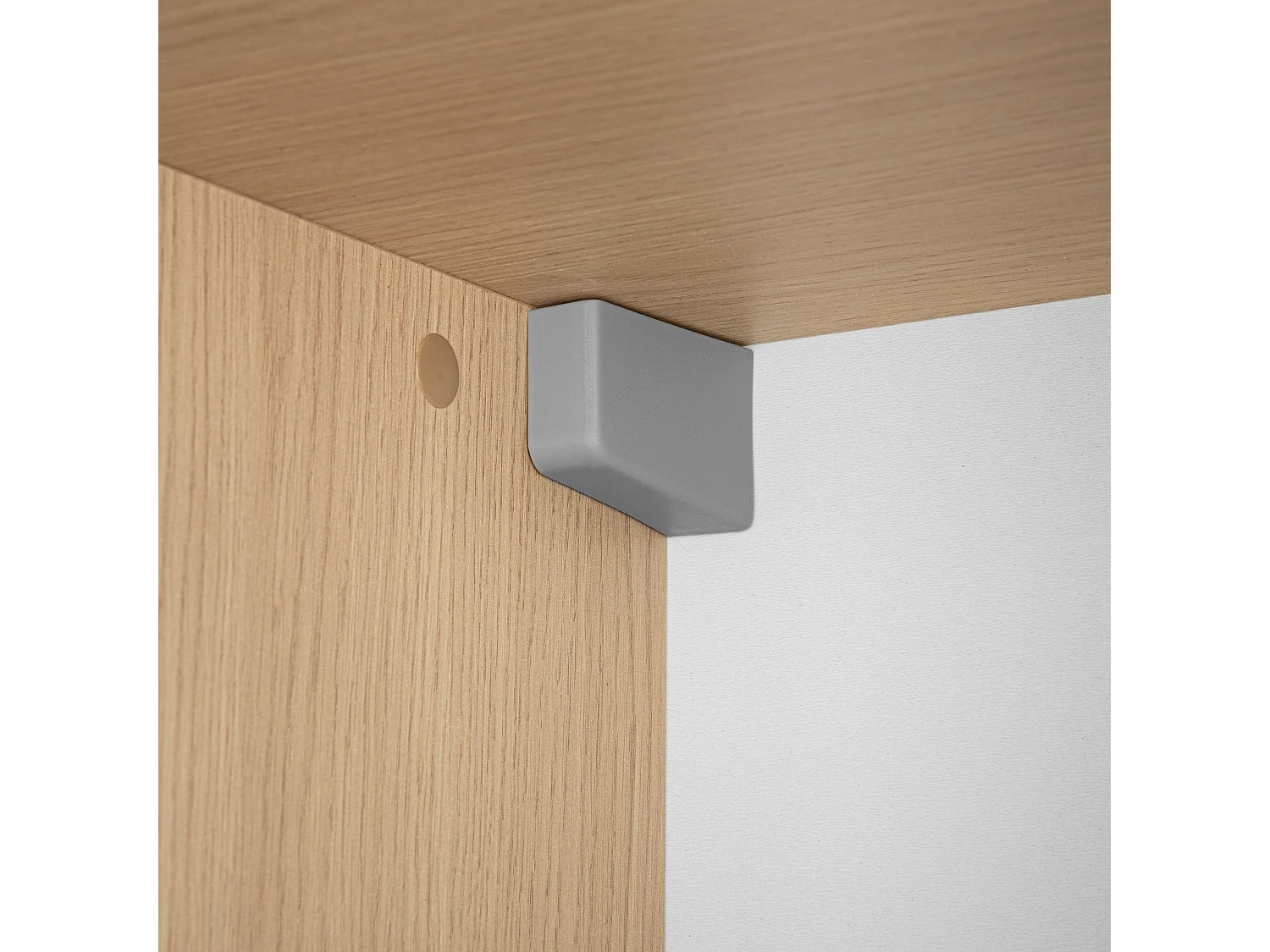 Armoire de salle de bain Colonne haute 35 cm Façades rainurées Aria