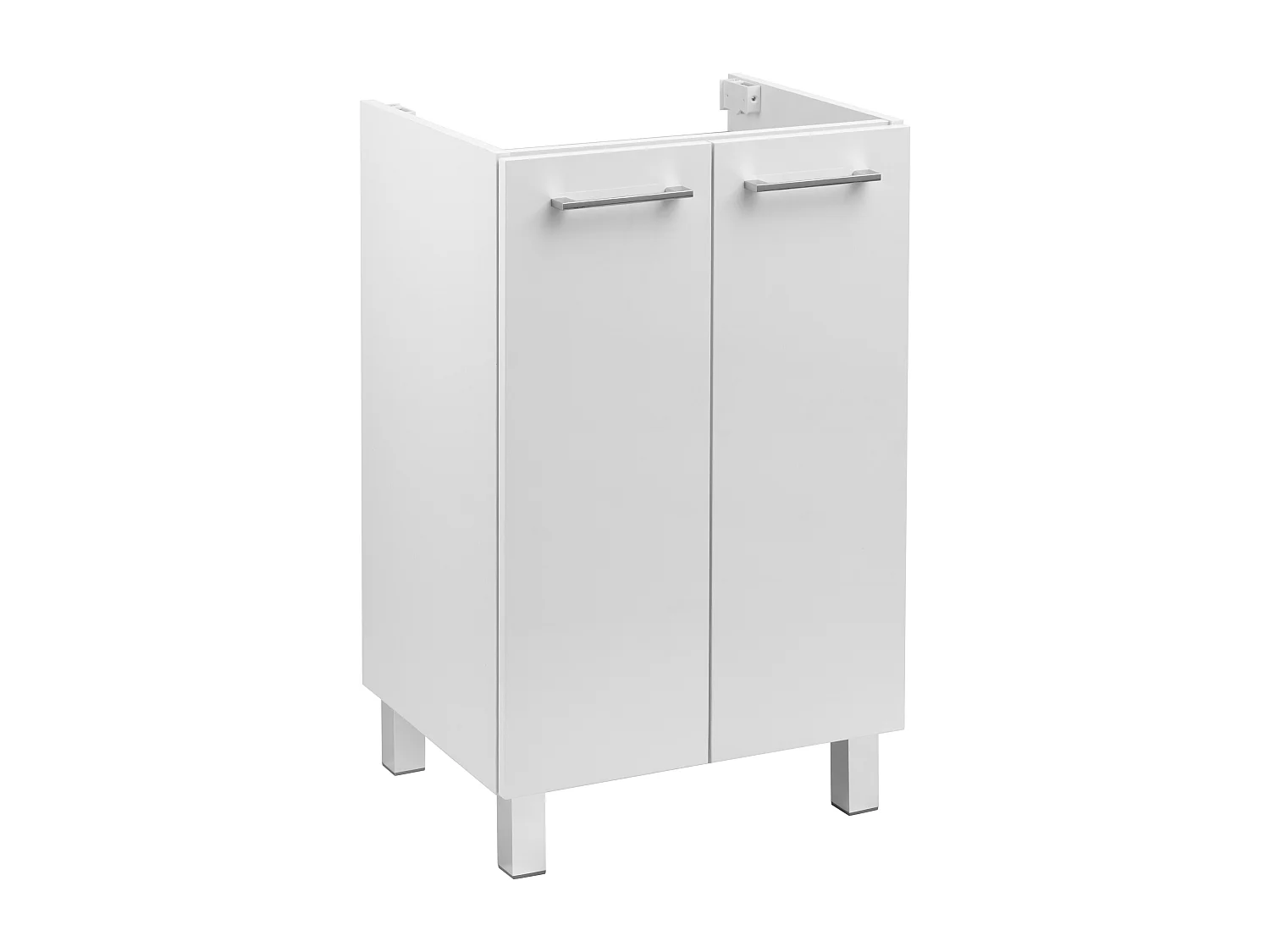 Witte badkamerset staand 50 cm kast met wastafel goedkoop