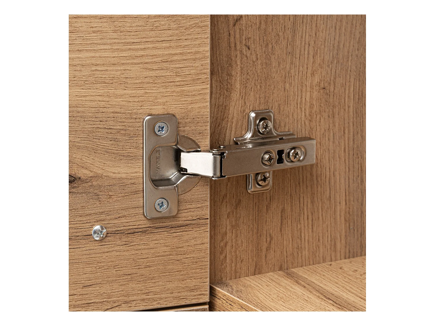 Badezimmerschrank Hochschrank 2 Türen Eiche Wotan Aster