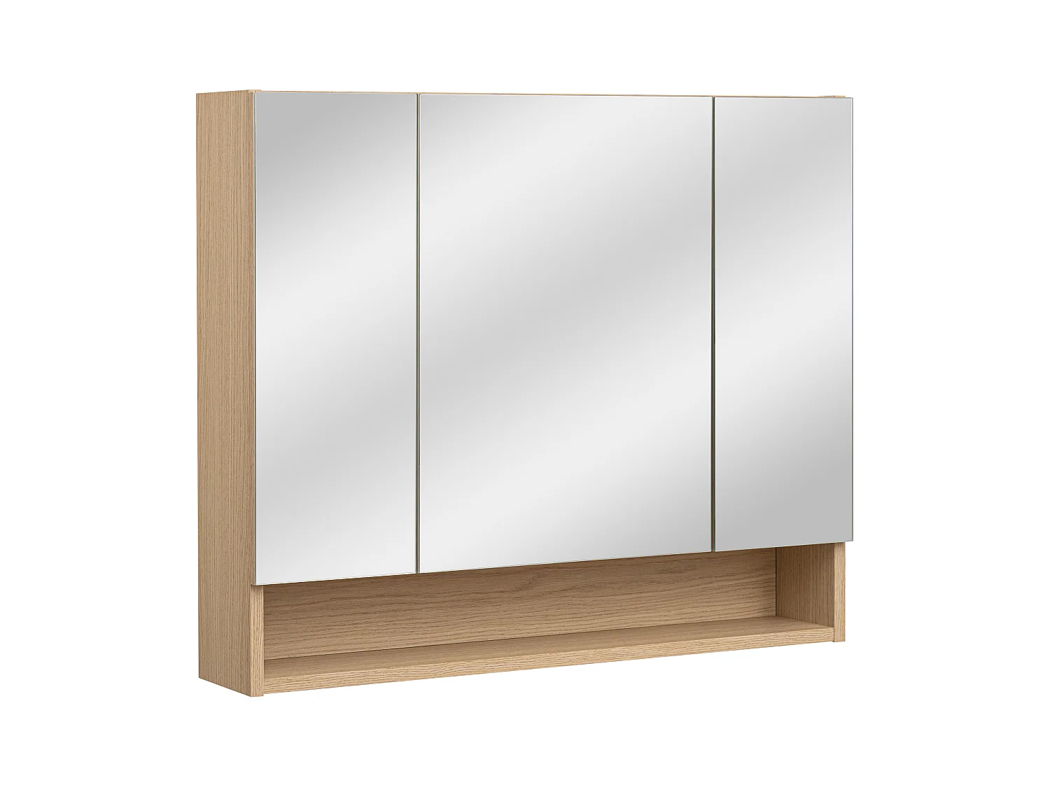 Armoire de salle de bain avec miroir 80 cm 3 portes Aria
