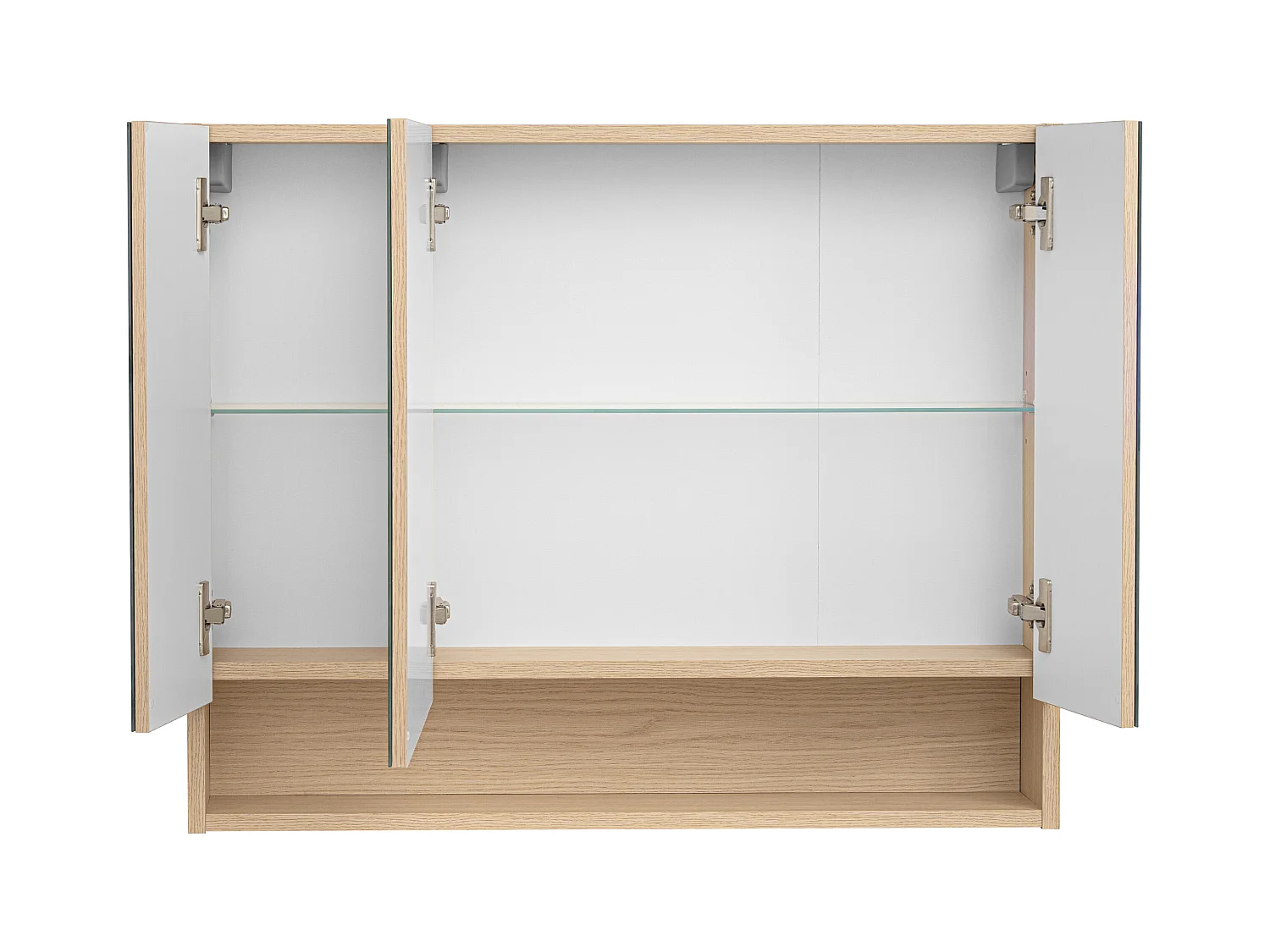 Armoire de salle de bain avec miroir 80 cm 3 portes Aria