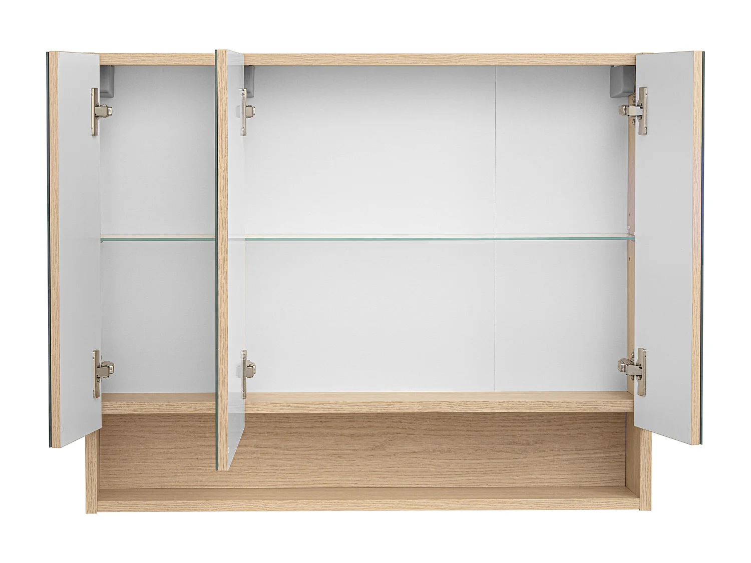 Armoire de salle de bain avec miroir 80 cm 3 portes Aria