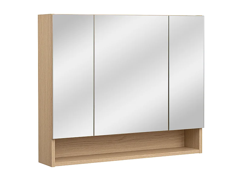 Badkamerkast met spiegel 80 cm 3 deuren Aria