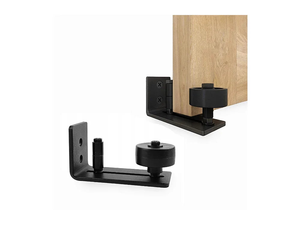 GUIDE GUIDAGE Guide INFÉRIEUR POUR PORTES COULISSANTES ROULETTE BARN DOOR