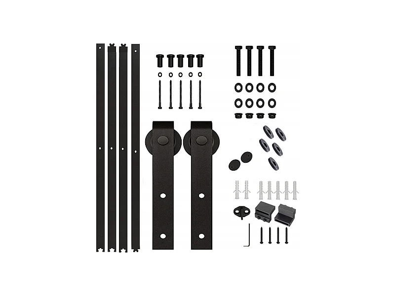 SCHIEBETÜRENSYSTEM BARN DOOR BESCHLAGSET 2 m LOFT RETRO BARNDOOR