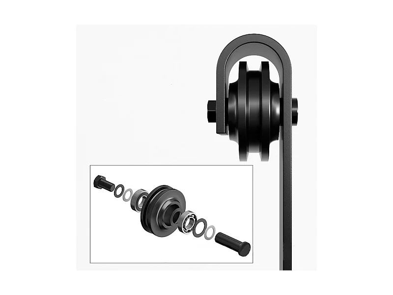 SCHIEBETÜRENSYSTEM BARN DOOR BESCHLAGSET 2 m LOFT RETRO BARNDOOR