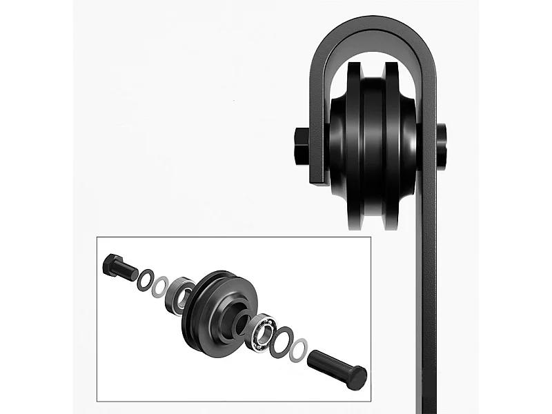 SCHIEBETÜRENSYSTEM BARN DOOR BESCHLAGSET 2 m LOFT RETRO BARNDOOR