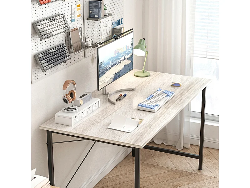 ESCRITORIO INDUSTRIAL PARA ORDENADOR MESA MODERNA LOFT ROBLE CLARO 120 CM