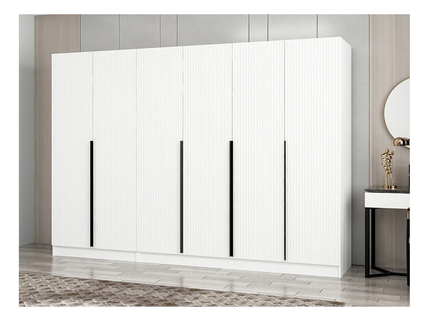 Armario Kale Plus-7786 blanco 270x210x52 cm