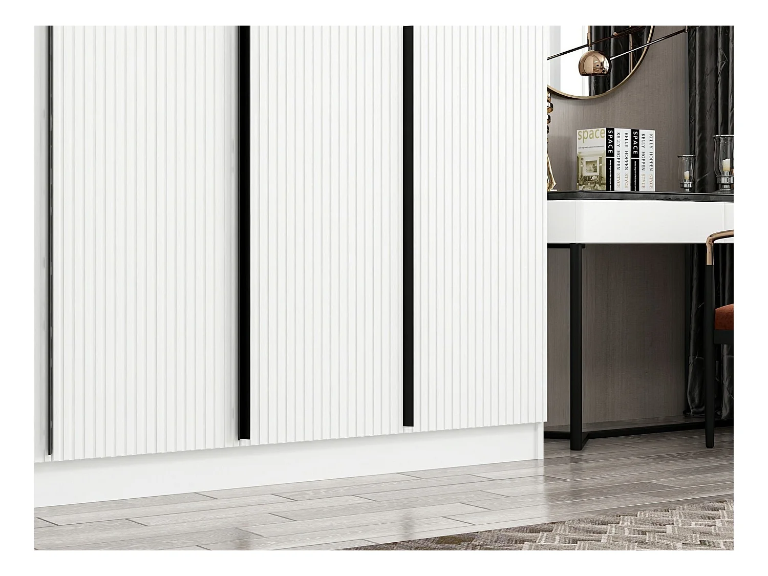 Armario Kale Plus-7786 blanco 270x210x52 cm