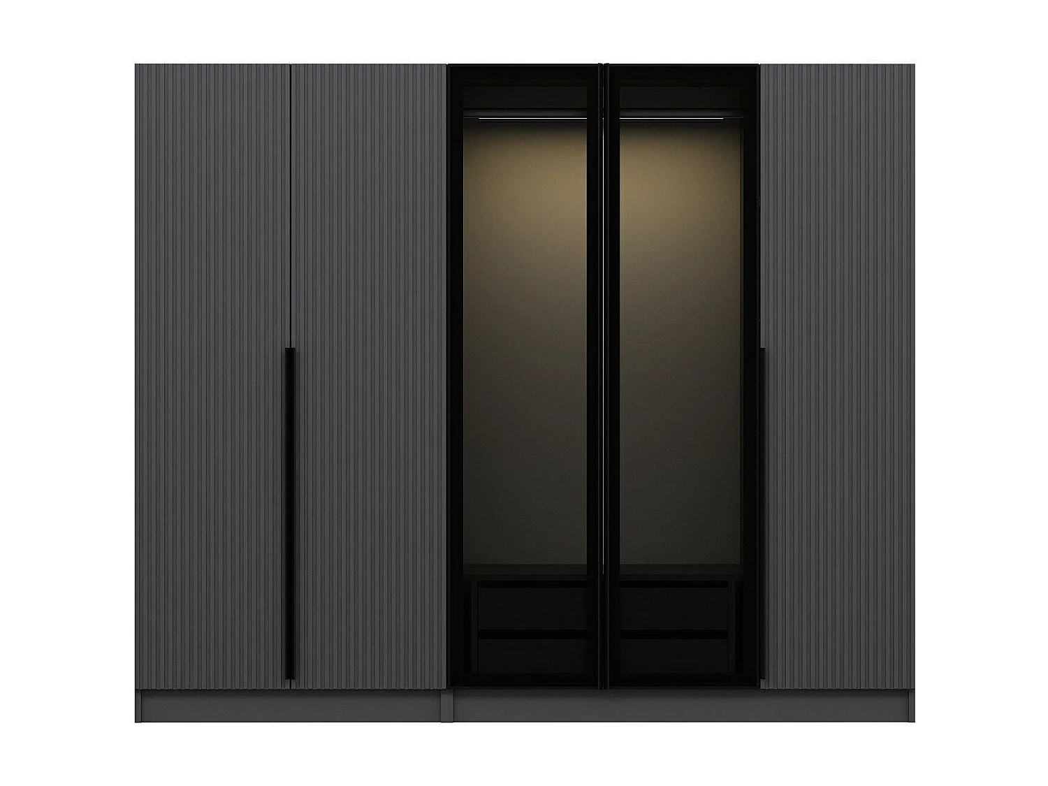 Armario Kale Plus-7803 humo 225x210x52 cm