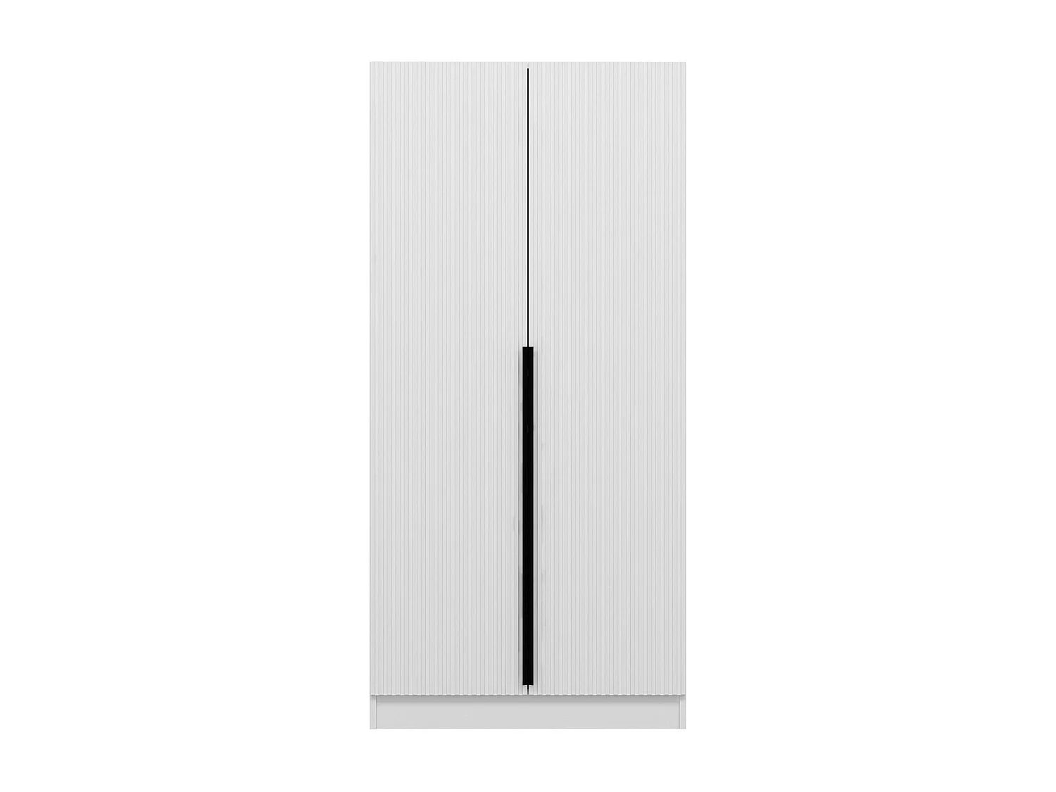 Armoire design 2 portes Kanawa L90xH210cm Blanc et Noir