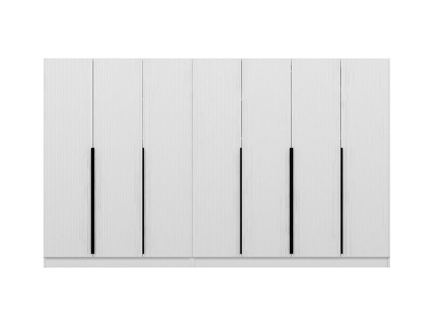 Armario Kailua M116, Blanco, 210x315x52cm, Puertas de armario: Con bisagras