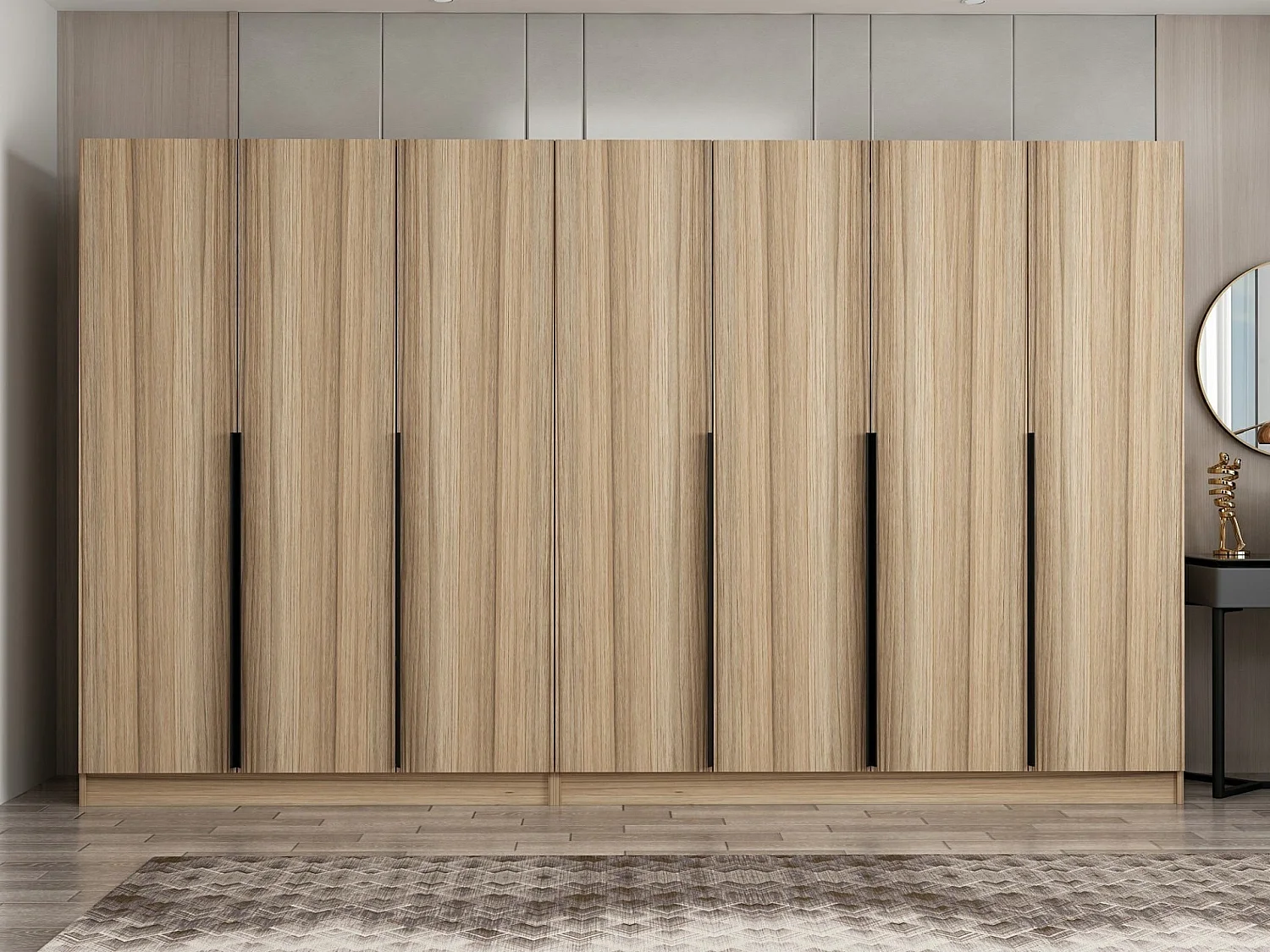 Armario Kale Plus-7799 color roble 315x210x52 cm