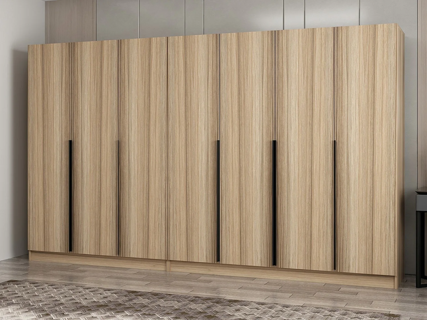 Armario Kale Plus-7799 color roble 315x210x52 cm