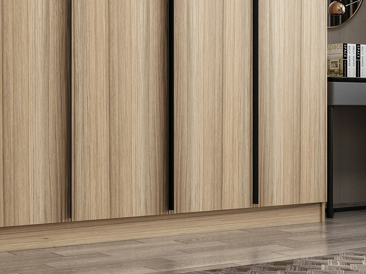 Armario Kale Plus-7799 color roble 315x210x52 cm